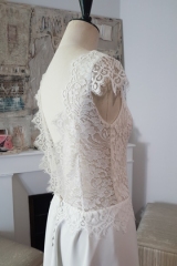 Créatrice de robe de mariée Toulouse Sylvie Mispouillé Dos en dentelle