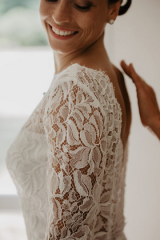 Créatrice de robe de mariée Toulouse  Dos en dentelle