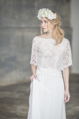 Robe en dentelle de calais sur mesure sylvie Mispouillé