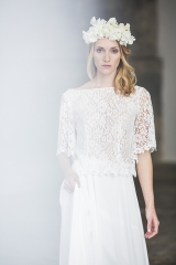 Robe en dentelle de calais sur mesure sylvie Mispouillé toulouse