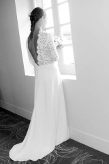 Créatrice de robe de mariée Toulouse Sylvie Mispouillé Dos en dentelle