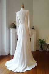 Robe de mariée fluide Atelier Sylvie Mispouillé
