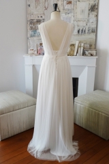 Robe de mariée Tulle de soie Sylvie Mispouillé