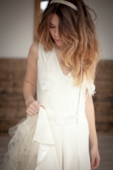 Robe de mariée vintage sur mesure Atelier Sylvie Mispouillé