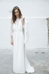 Veste tailleur et robe de mariée styliste Sylvie Mispouillé